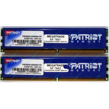 Память 1Gb (2x512Mb) DDR2 Patriot PSD251253381H pc4200 533MHz (Орехово-Зуево)