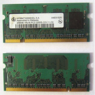 Модуль памяти для ноутбуков 256MB DDR2 SODIMM PC3200 (Орехово-Зуево)